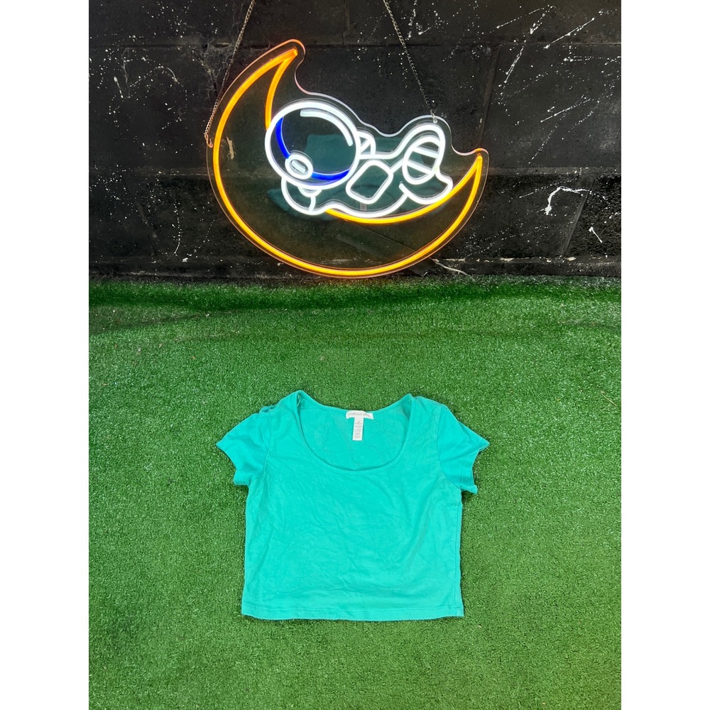Ambiance Apparel Green Short Sleeve T Shirt Basic Everyday Top size‎ Medium